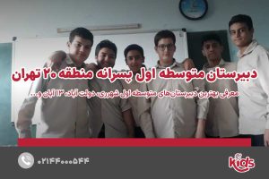 مدارس متوسطه دوره اول پسرانه منطقه 20